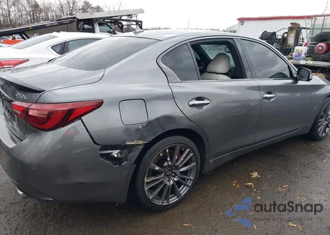 2024 Infiniti Q50 Red Sport 400 Awd из США, поврежденный, VIN JN1FV7DR2RM680666